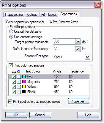 how do i set a pantone color in xara designer pro