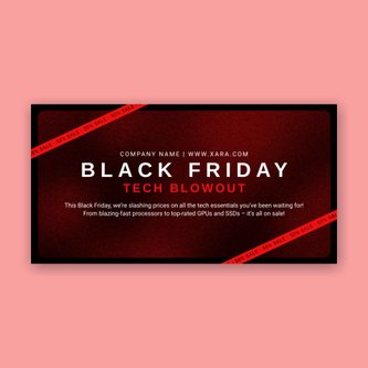 Free black friday template