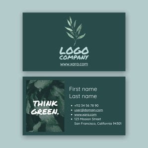 Free customizable & beautiful business card templates from Xara Cloud