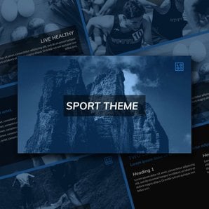 Free presentation  sport template