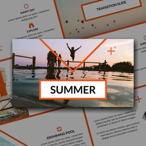 Free presentation  summer template