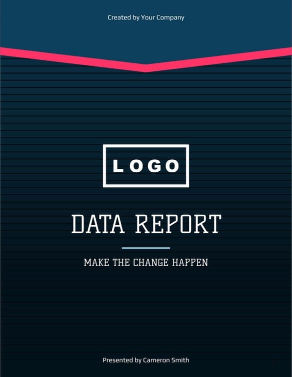 Free report – data analytics template