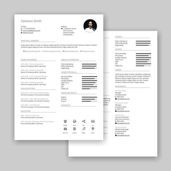 Free customizable & beautiful Resumes templates from Xara Cloud