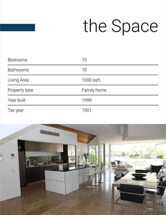 Free real estate – brochure – for lease template