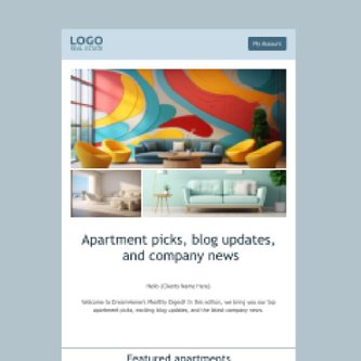 Free real estate – email marketing template