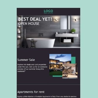 Free real estate – email marketing template