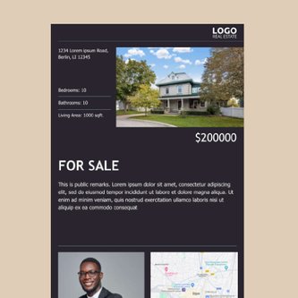 Free real estate – email marketing template