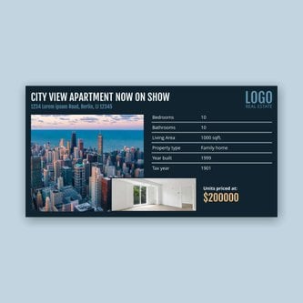 Free real estate – facebook template