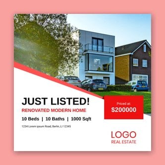 Free real estate – instagram template