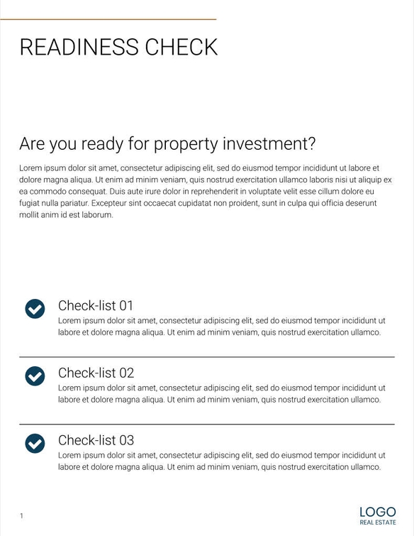 Free real estate – listing presentation – investment template