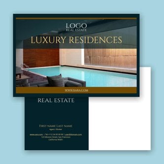 Free real estate – postcard template