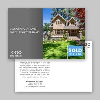 Free real estate – postcard template