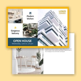 Free real estate – postcard template