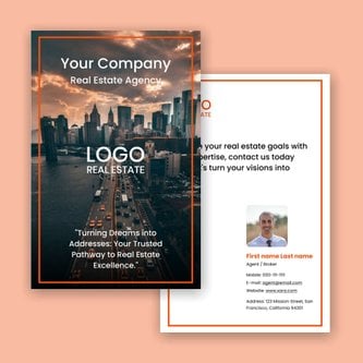 Free real estate – postcard template