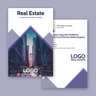 Free real estate – postcard template