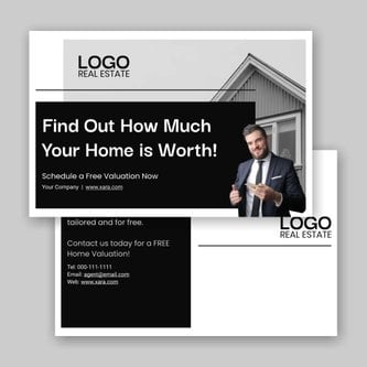 Free real estate – postcard template