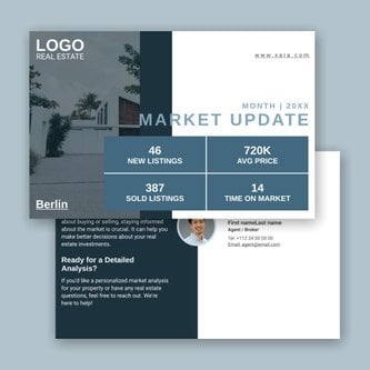 Free real estate – postcard template