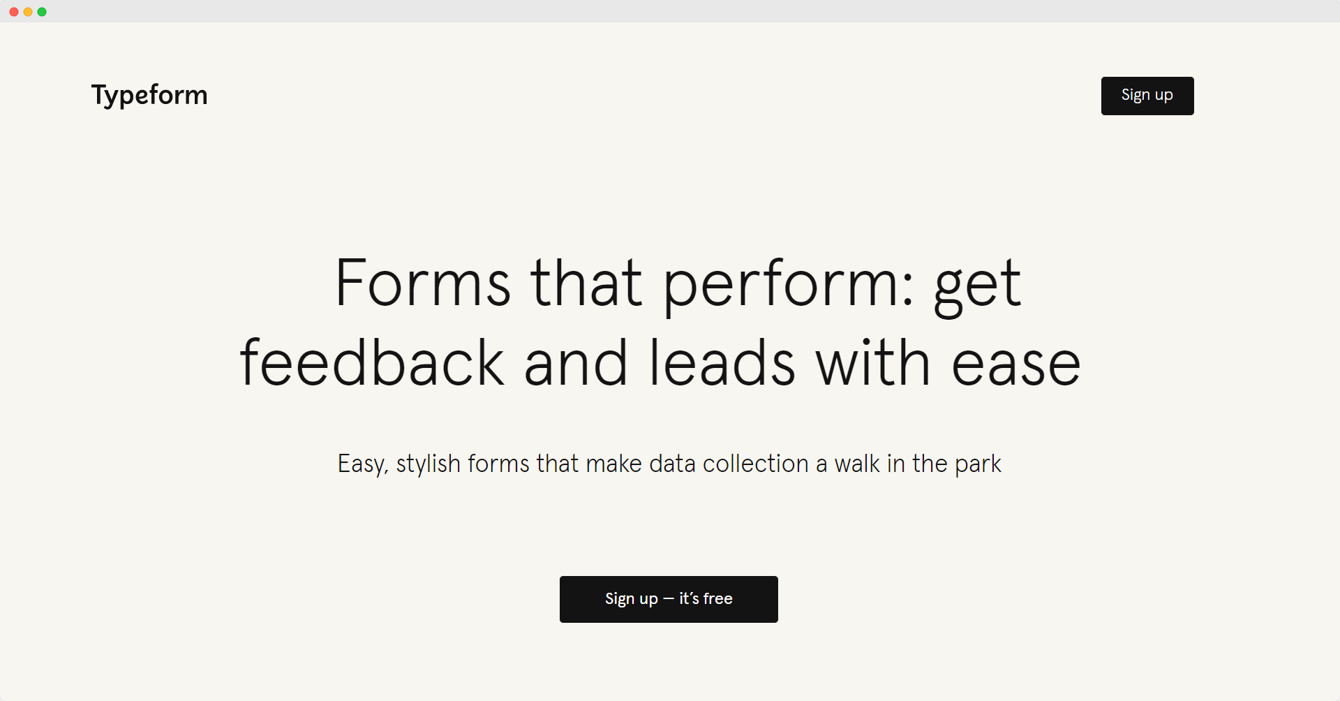 Typeform Website