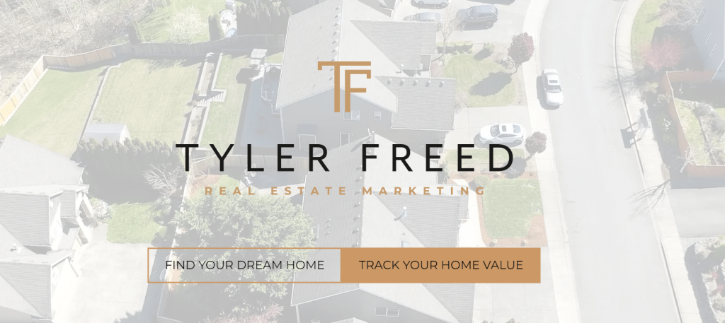 Tyler Freed Real Estate Marketing Landing Page