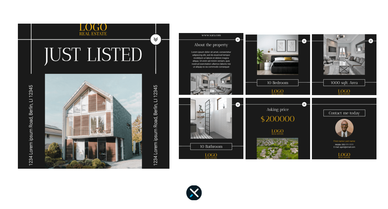 Just Listed Real Estate Adss Examples