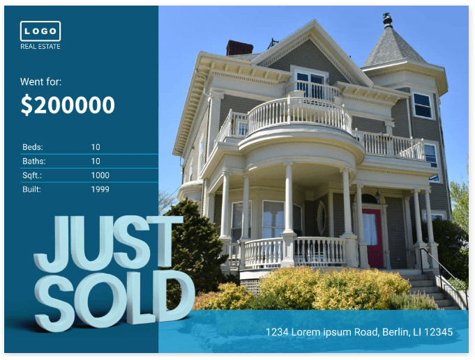 Just Sold Real Estate Facebook Post Template-min