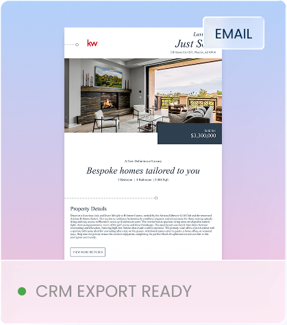 real estate email - crm export ready